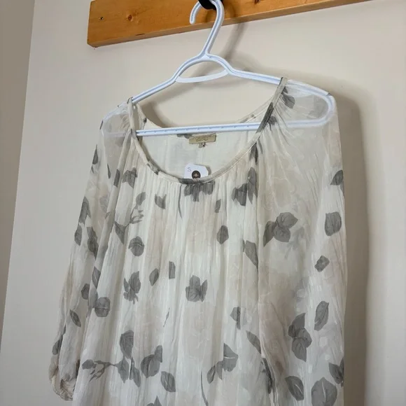 💛#340 Silk Giusy Made In Italy Blouse - Picture 2 of 8